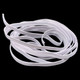 5mm Flat Elastic Cord - White, 3m